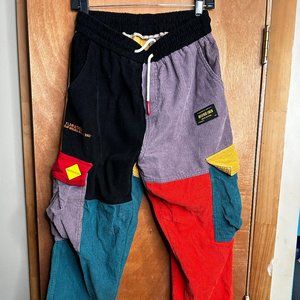 Aelfric Eden - "Back to 90's" Patchwork Color Block, Size M, Corduroy Cargos